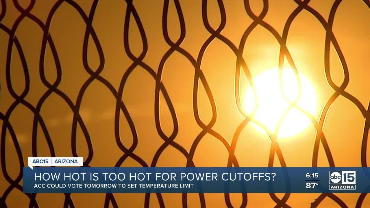 How hot is too hot for power cutoffs in the Valley?