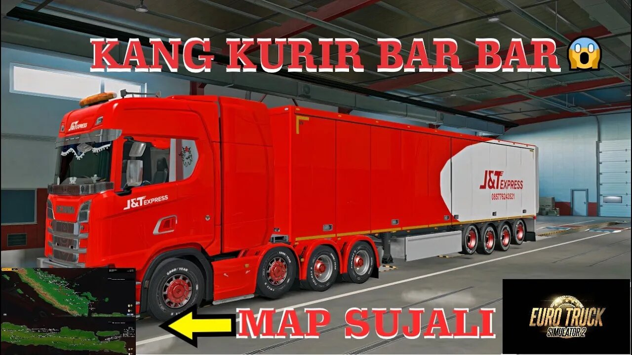 KANG KURIR BAR BAR 😱 | ET2 MOD MAP INDONESIA - SUJALI ( SUMATRA,JAWA,BALI)
