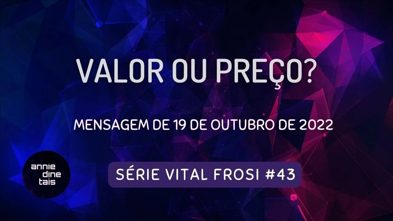 #43-2022 l Valor ou preço l 19 out 2022