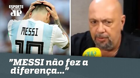 "MESSI não fez a diferença... Perde a COPA!", lamenta narrador