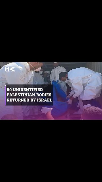Gaza's Civil Defence crews bury bodies of 80 unidentified Palestinians handed over by Israel | NE