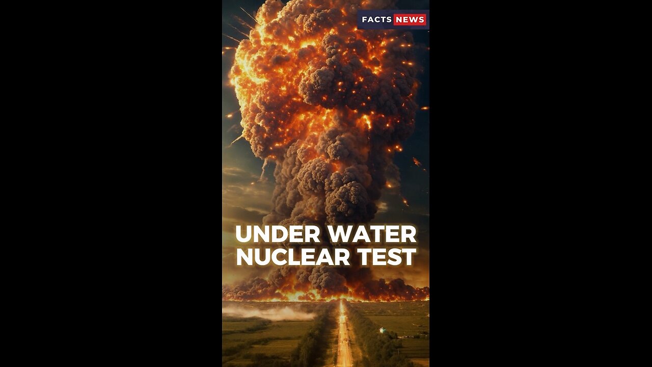 Under Water Nuclear Test #factsnews #shorts