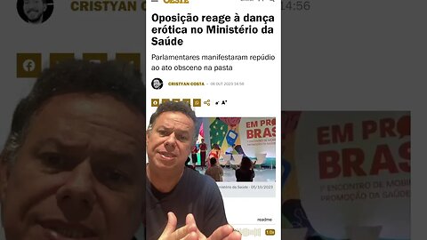 Dança erótica no Ministério da saúde do desgoverno comunista LULA #shortsvideo