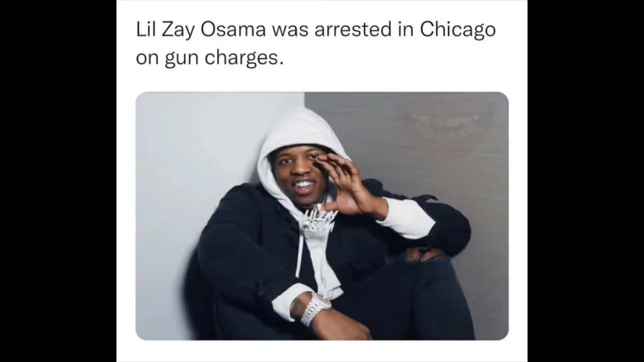 lil zay osama caught with 12 choppas by police | ONIL THE GREAT