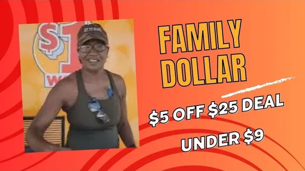 $8 Family Dollar $5 off $25 for September 9, 2023 ONLY #food #deal