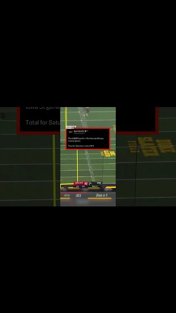 I dare you to bet the over...