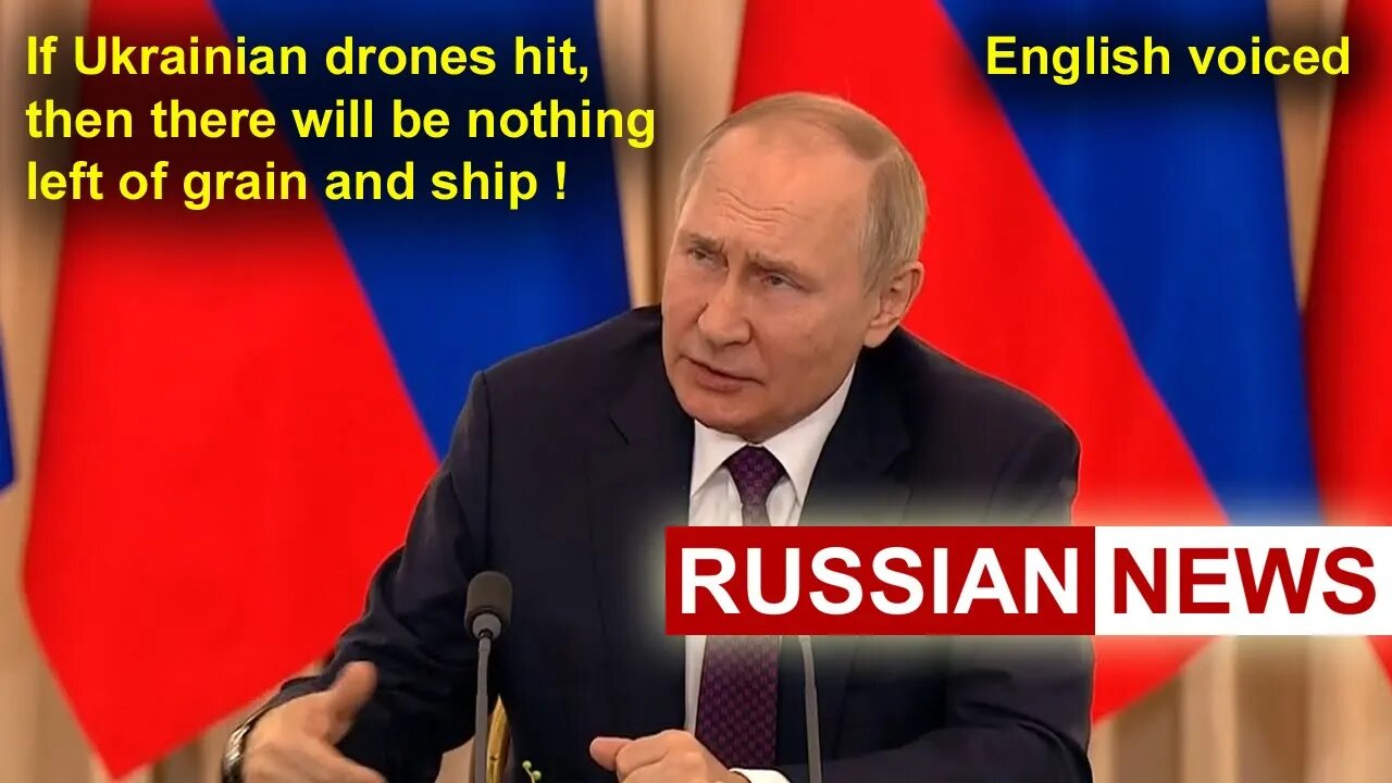 Why did Russia suspend the grain deal?! Putin, Ukraine. Drone attack