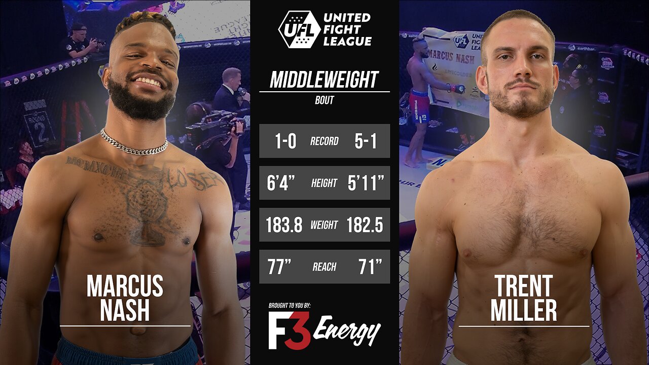 WALK OFF KO | Marcus Nash vs Trent Miller | FULL FIGHT | UFL 5: Phoenix vs Las Vegas