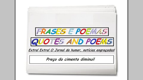 Notícias engraçadas: Preço do cimento diminui! [Frases e Poemas]