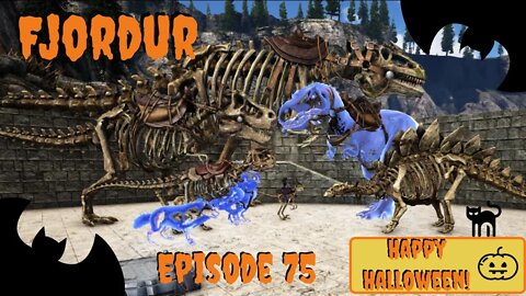 Skeletal/Ghost Dino Hunt! Happy Halloween! - ARK Fjordur - Episode 75