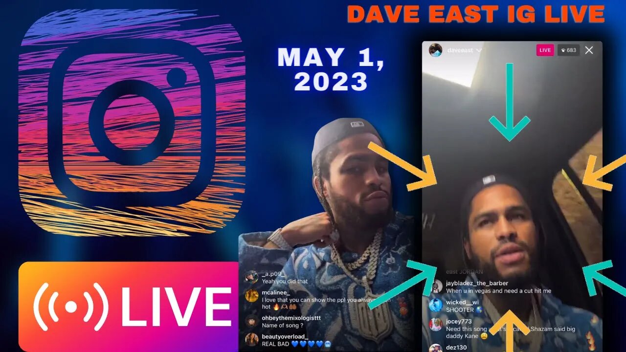 DAVE EAST IG LIVE: Dave East Back Outside Say He Back To Dropping Banger New Music OTW (01/05/23)