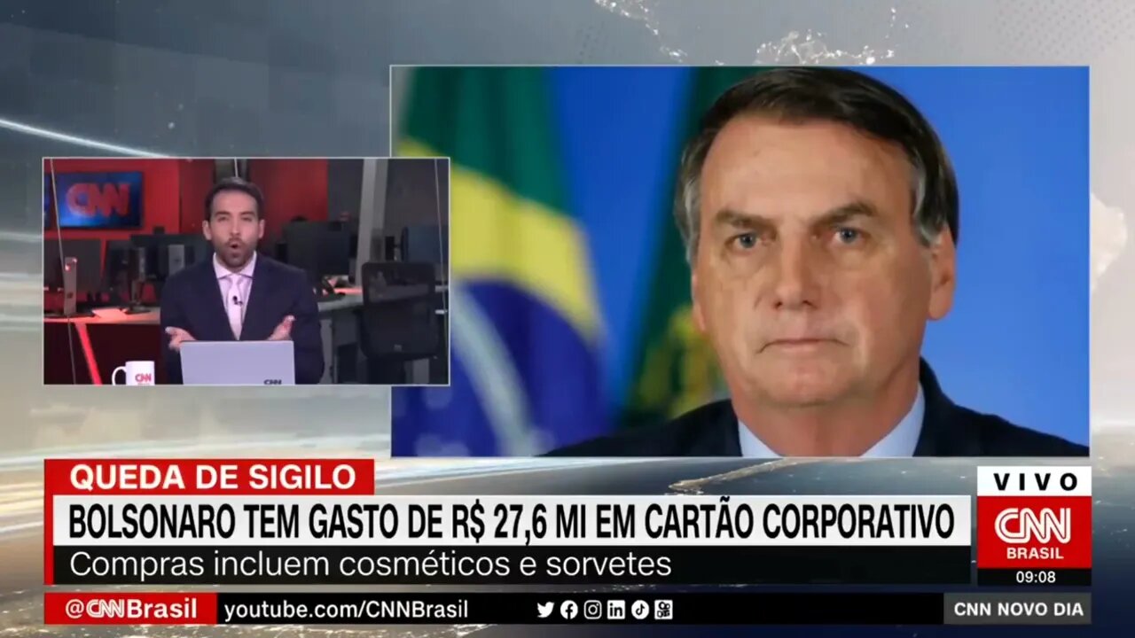 Cosméticos, sorvete e R$ 3 mil em peixaria: gastos do cartão corporativo de Bolsonaro | #shortscnn