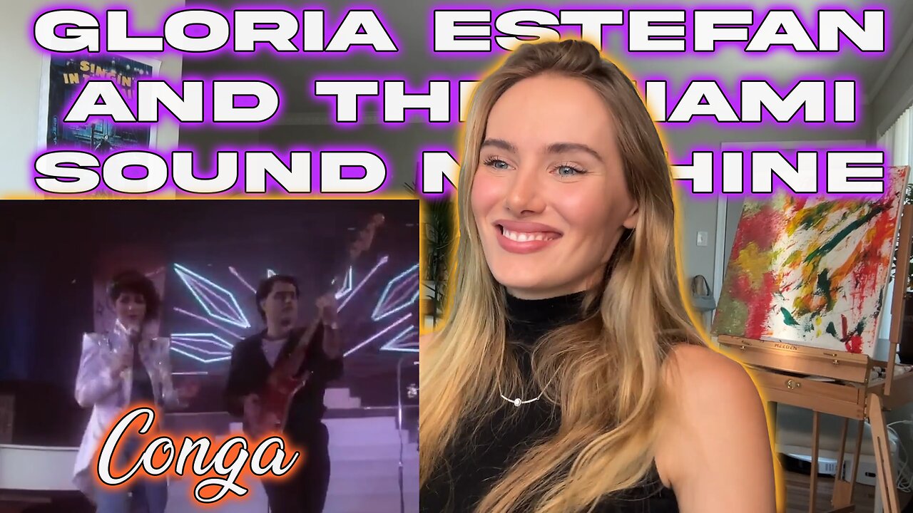 Gloria Estefan, Miami Sound Machine- Conga!! Russian Girl First Time Hearing!!