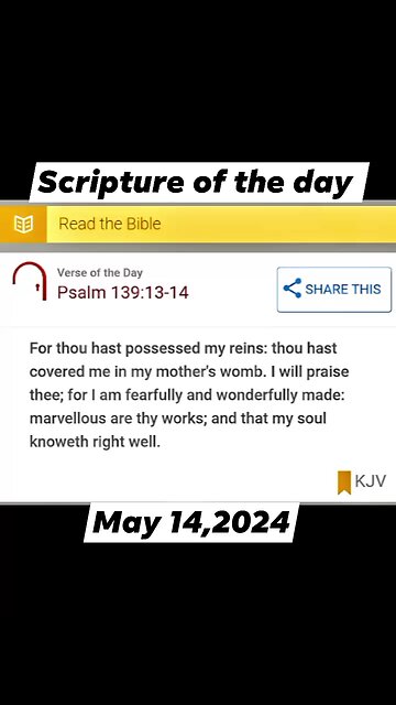 05/14/2024 Scripture of the day
