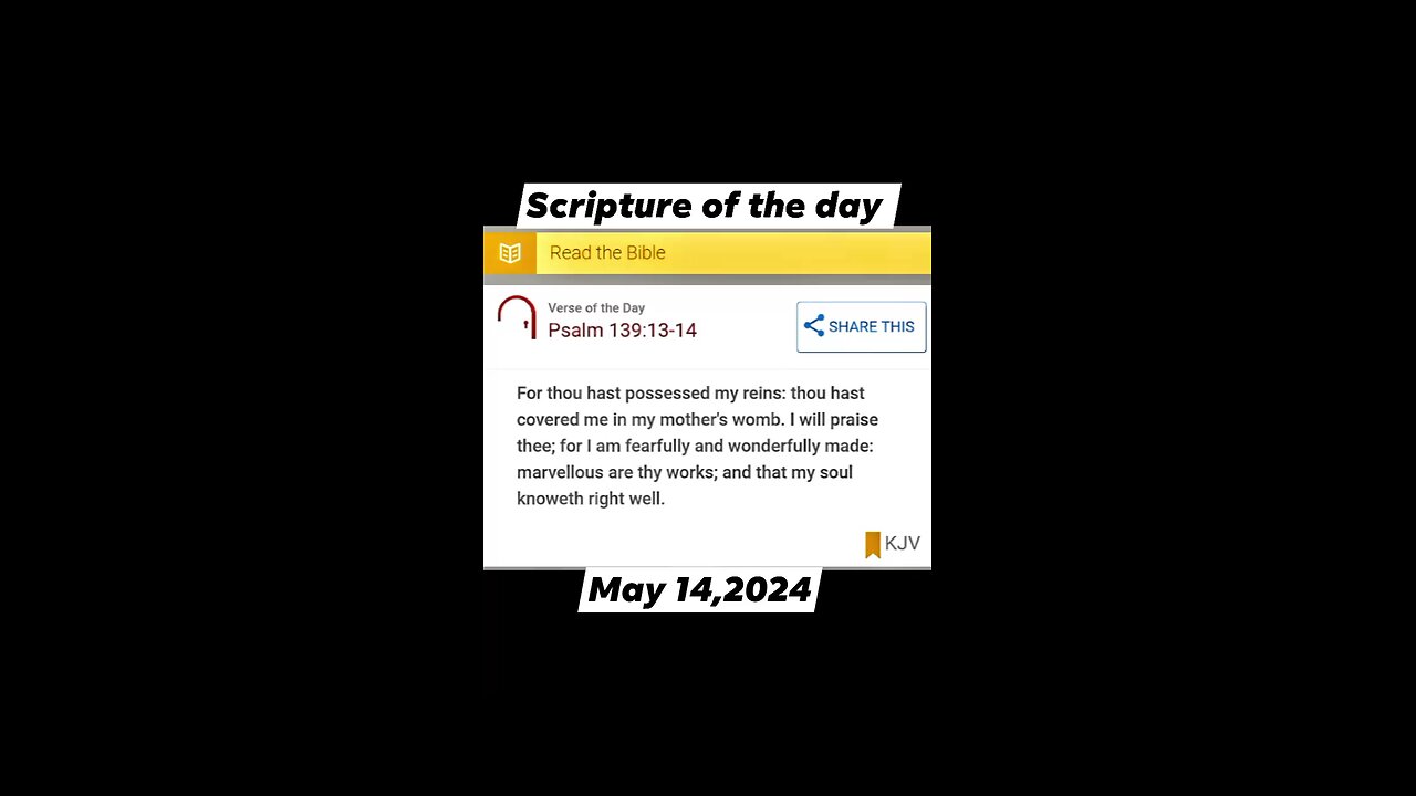 05/14/2024 Scripture of the day