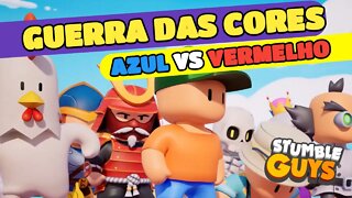 #stumbleguys GUERRA DAS CORES VERMELHO X AZUL