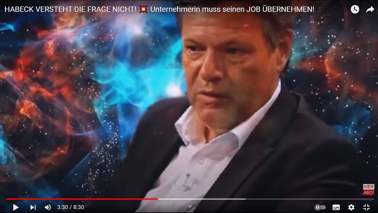 Habeck scheint nicht zu verstehen...