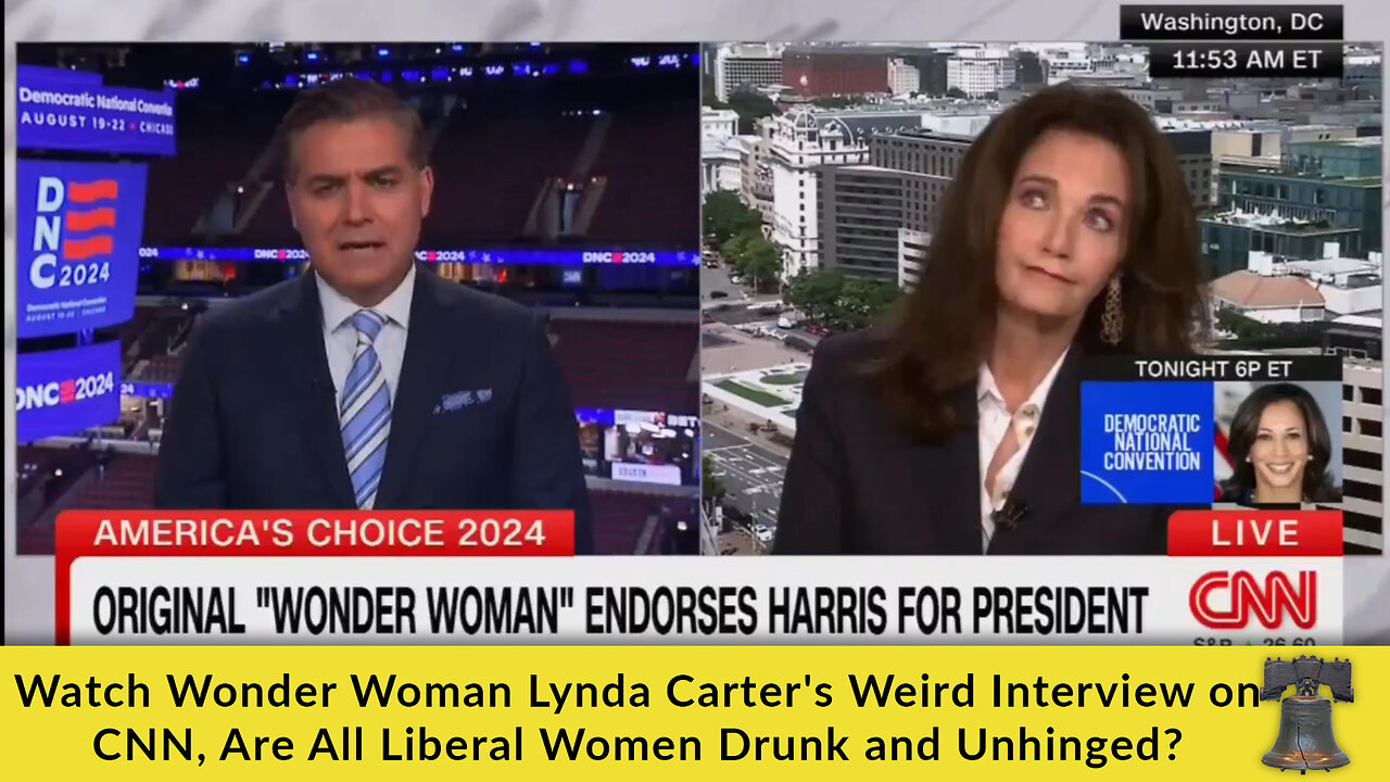 Watch Wonder Woman Lynda Carter's Weird Interview on CNN, Are All Liberal Women Drunk and Unhinged?