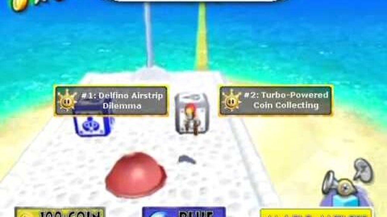 Delfino Airstrip Mission Select - Super Mario Sunshine Walkthrough