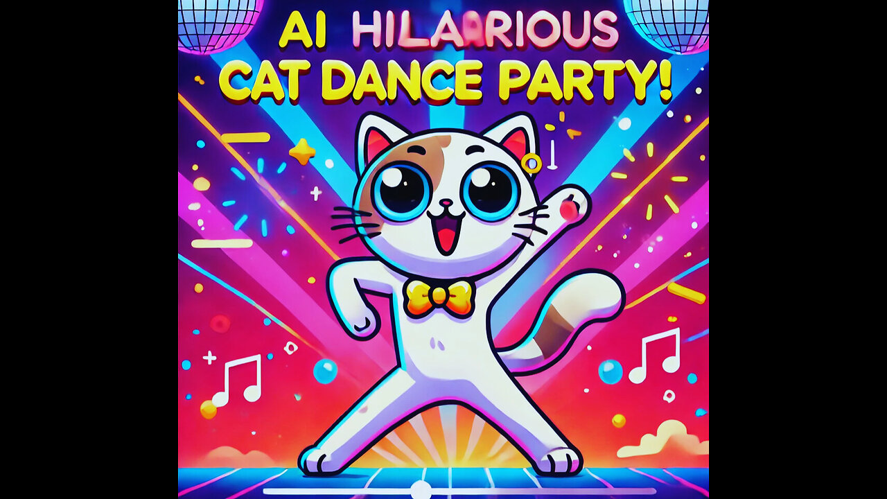 "AI Animation: Hilarious Cat Dance Party! 🐱💃"