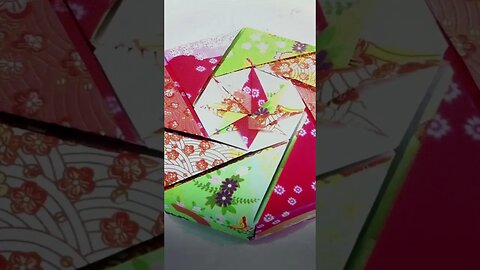 Origami Japanese Gift Box Cube - Easy Paper Crafts - Short Ideas 💡