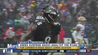 49ers suspend analyst over 'dark skin' remarks about Ravens' Lamar Jackson