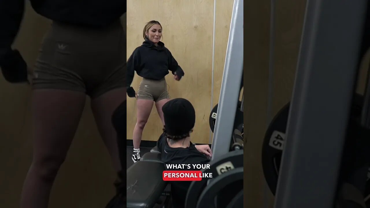 I asked my gym crush this question… #gymgirl #gymcrush #fitgirl #shorts