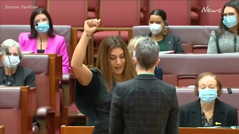Australian senator Lidia Thorpe refers to the Queen as a coloniser while making oath of allegiance