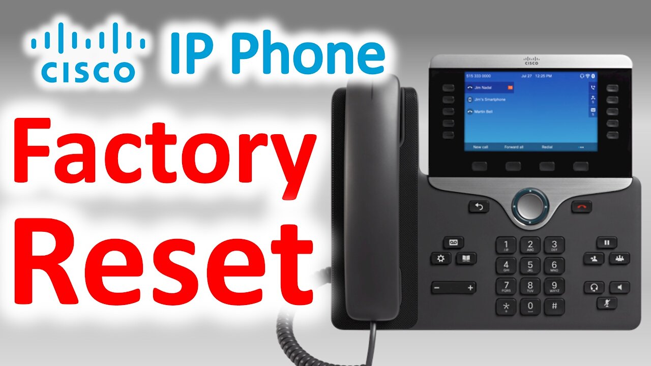 How to Factory Reset Cisco IP Phones - Webex Calling