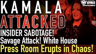 Kamala Attacked! INSIDER SABOTAGE! Savage Attack! White House Press Room Erupts in Chaos!