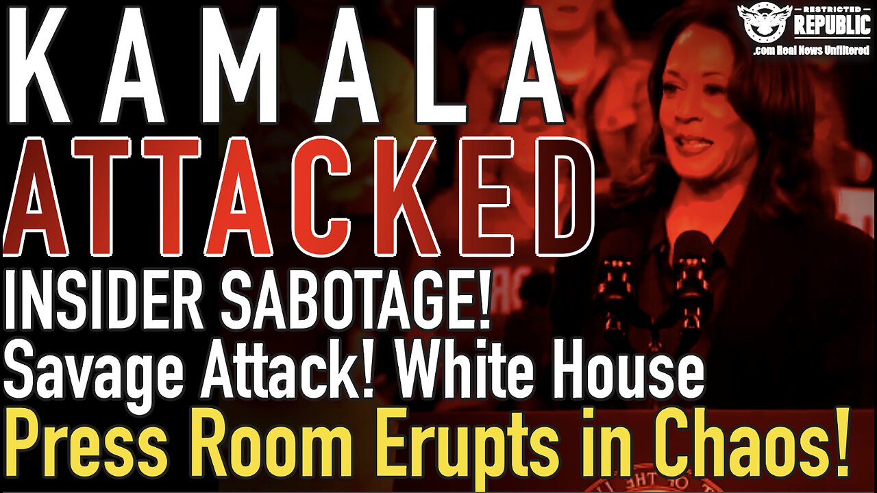 Kamala Attacked! INSIDER SABOTAGE! Savage Attack! White House Press Room Erupts in Chaos!