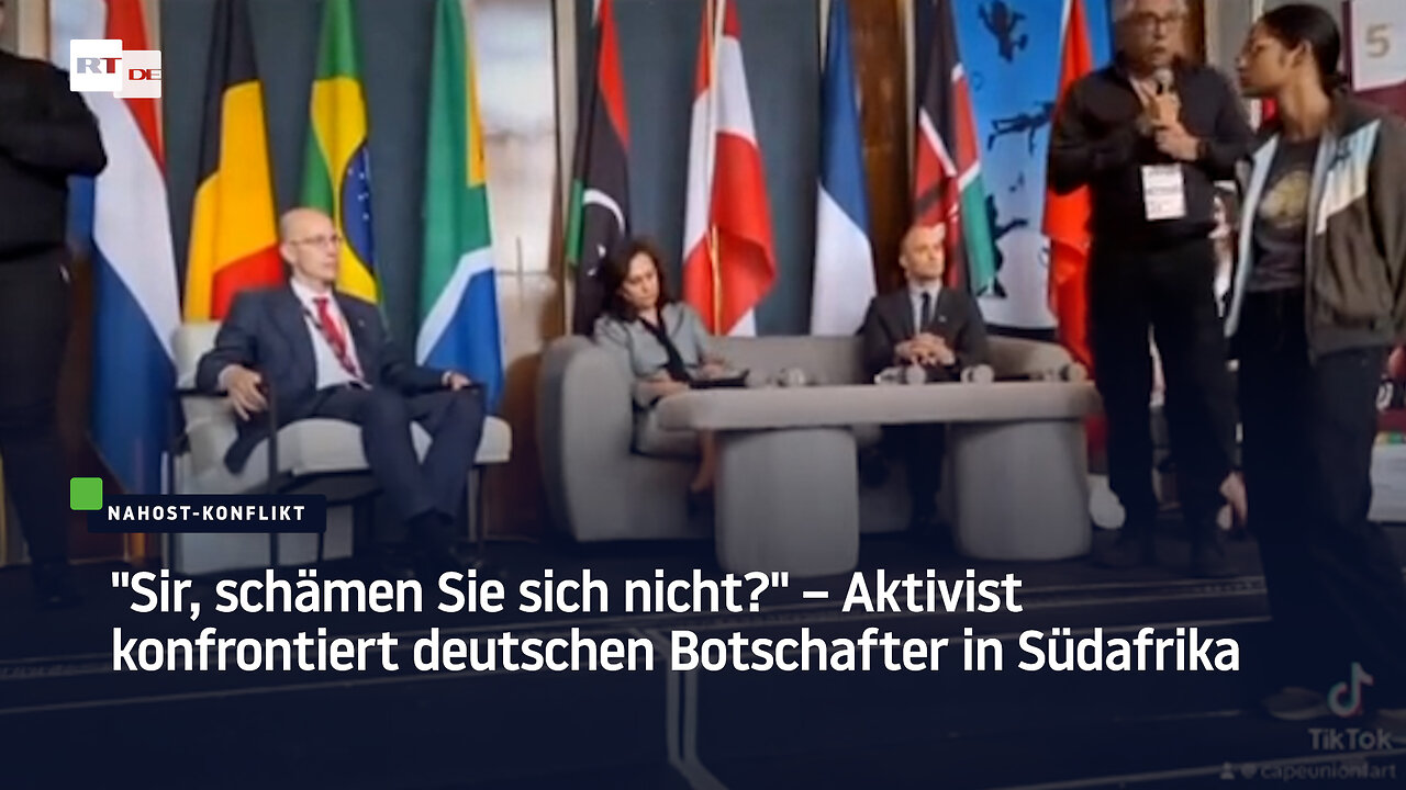 "Sir, schämen Sie sich nicht?" – Aktivist konfrontiert deutschen Botschafter in Südafrika