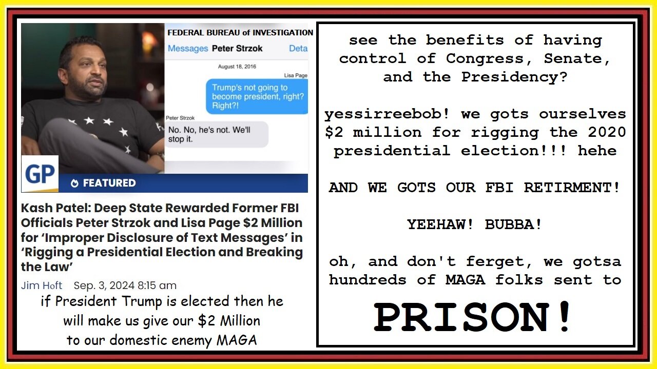 peter & lisa get $2 million for rigging the 2020 presidential election