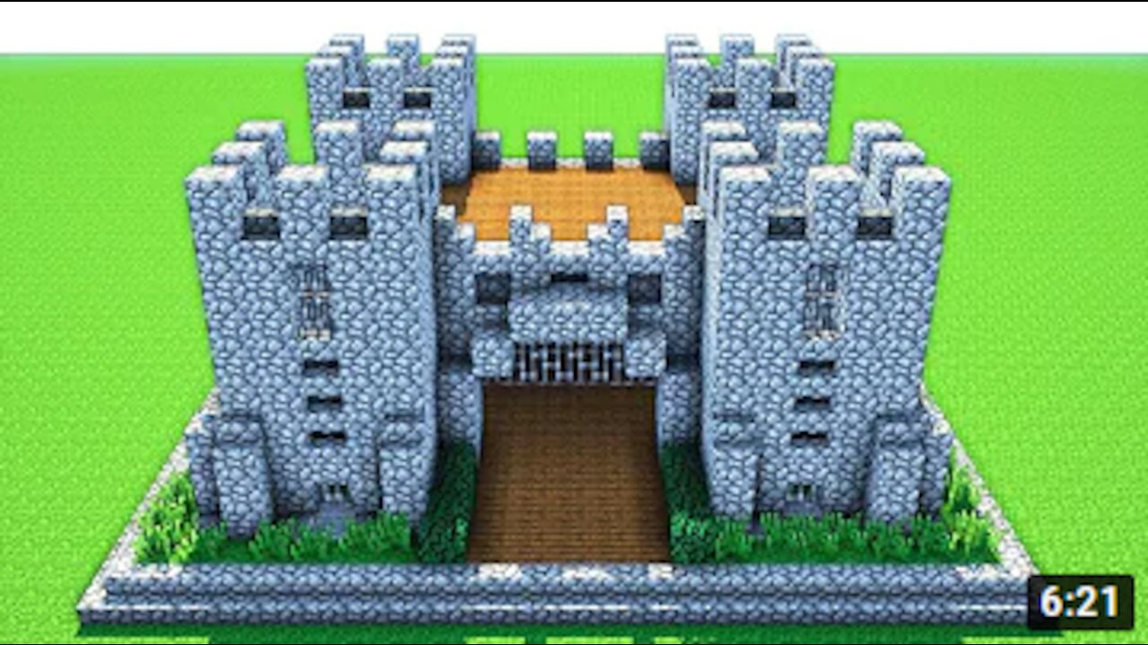 MINECRAFT: How to build a castle! (Tutorial) Survival Castle tutorial