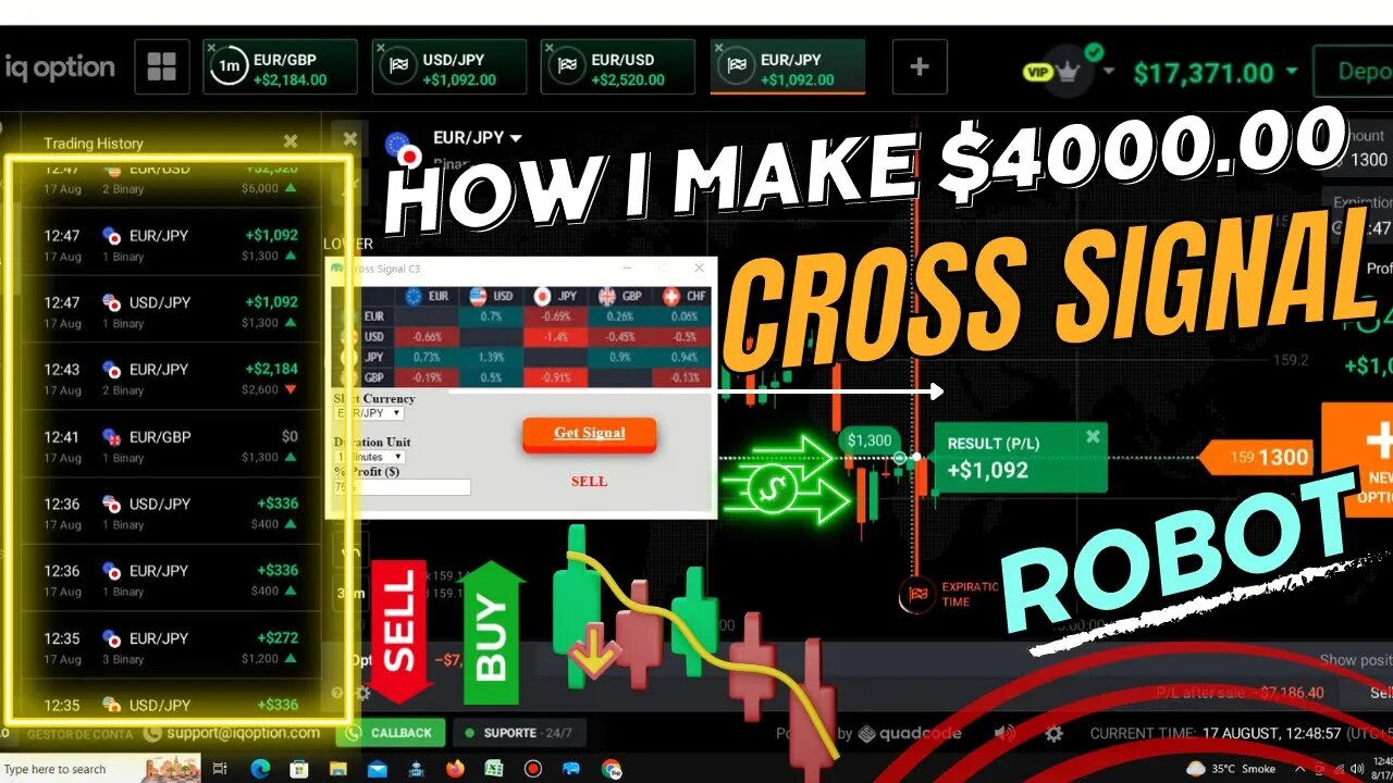 IQ Option Robot Cross Signals | 2023| Pocket Option Robot | iq option signal