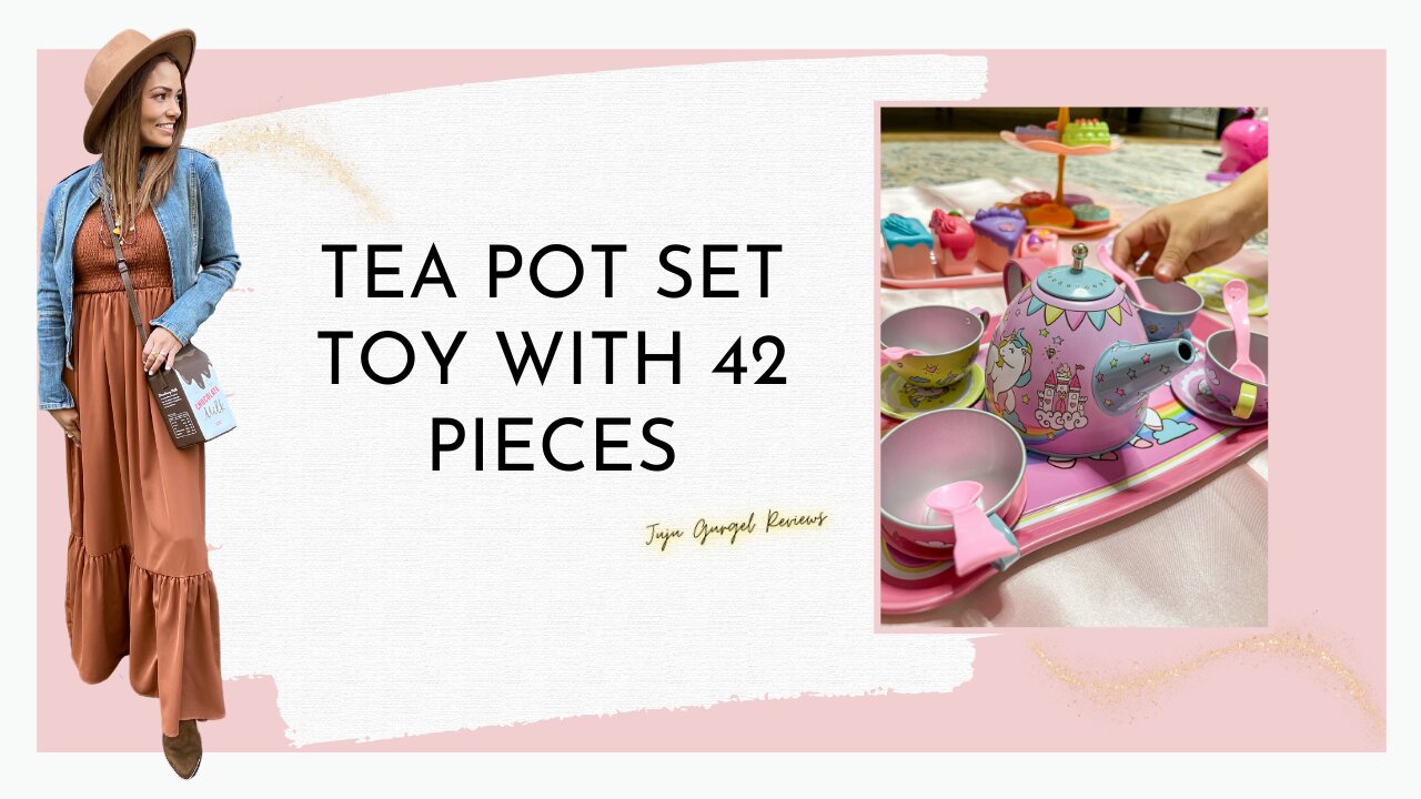 Tea pot set toy for kids with 42 pieces review