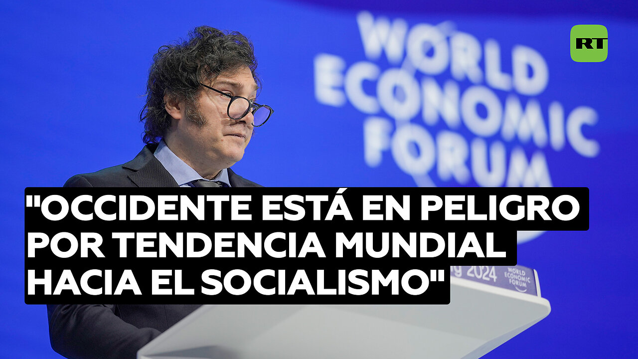 Milei afirma en Davos que Occidente "está en peligro" y la única alternativa es el capitalismo