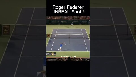 Roger Federer UNREAL Shot!! 🤯 #tennis #shorts