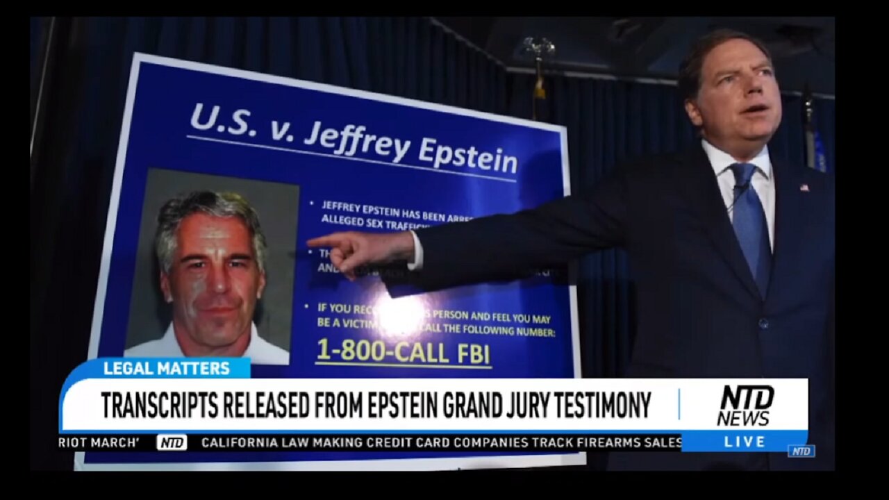 TRANSCRIPTS RELEASED FROM EPSTEIN GRAND JURY TESTIMONY
