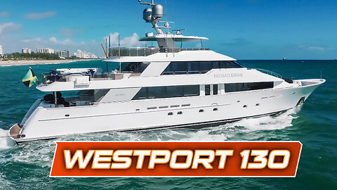 Westport 130 "No Bad Ideas" Superyacht at Fort Lauderdale.