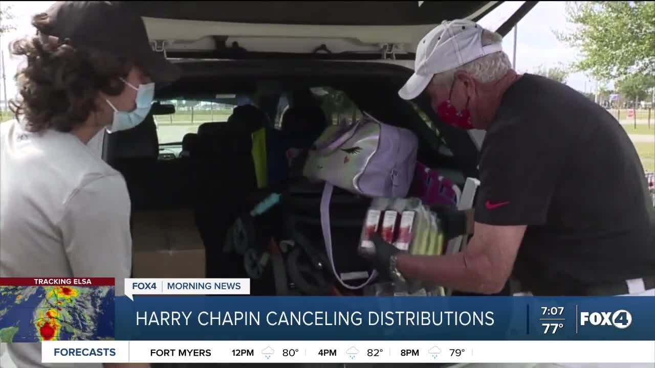 Food bank Cancellation Due to Tropical Storm Elsa