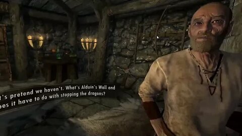 SkyrimVR with the first battle with Alduin
