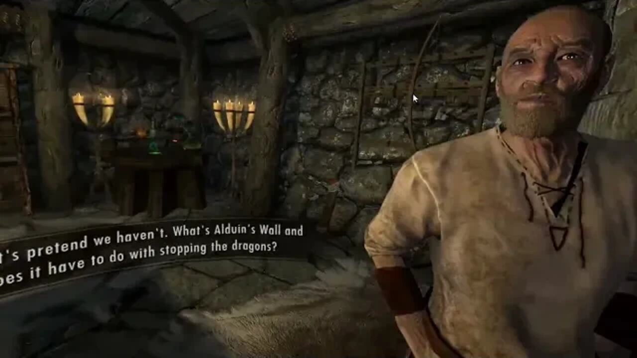 SkyrimVR with the first battle with Alduin