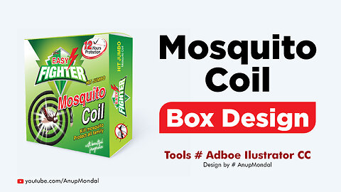 Mosquito coil Packet Design Tutorial by #Anup Mondal