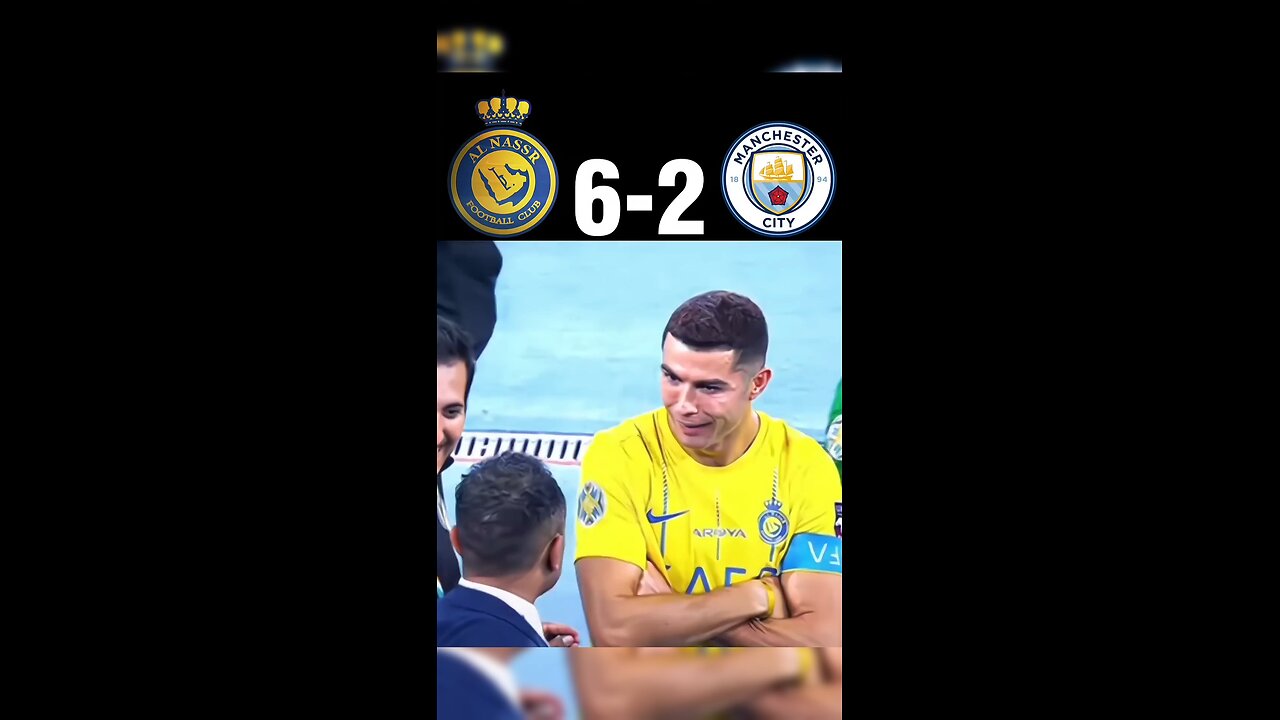 AL NASSR VS MANCHESTER CITY #SHORTS #FOOTBALL RONALDO AURA