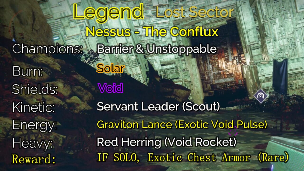 Destiny 2 Legend Lost Sector: Nessus - The Conflux 7-11-22