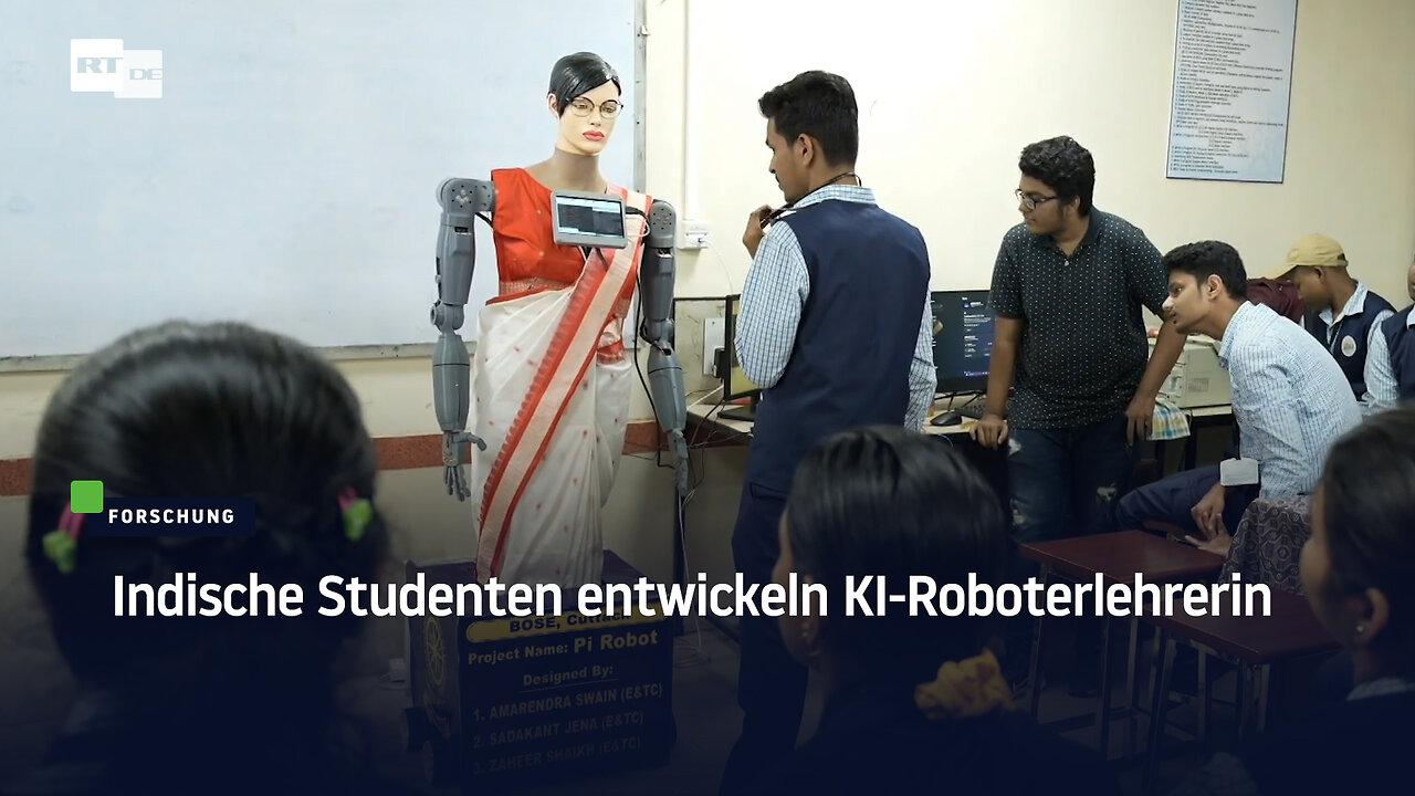 Indische Studenten entwickeln KI-Roboterlehrerin