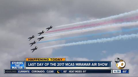 Last day for Miramar Airshow