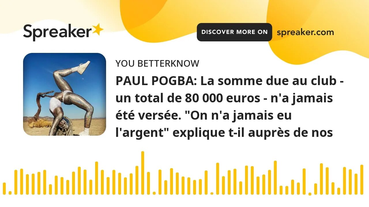 PAUL POGBA: La somme due au club - un total de 80 000 euros - n'a jamais été versée. "On n'a jamais