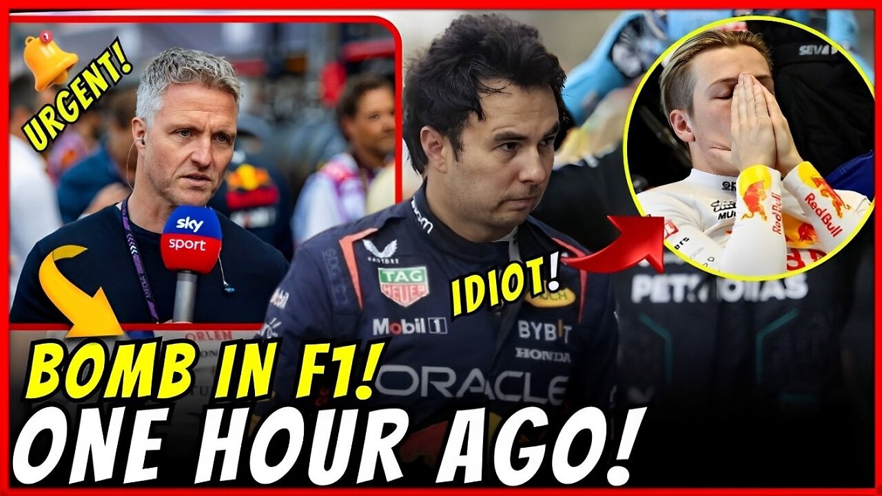 URGENT! OUT OF RED BULL? TODAY TOOK EVERYONE BY SURPRISE! DROP THE BOMB! CHECO PÉREZ NEWS